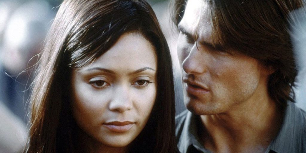 Thandie Newton and Tom Cruise in 'Mission: Impossible II'
