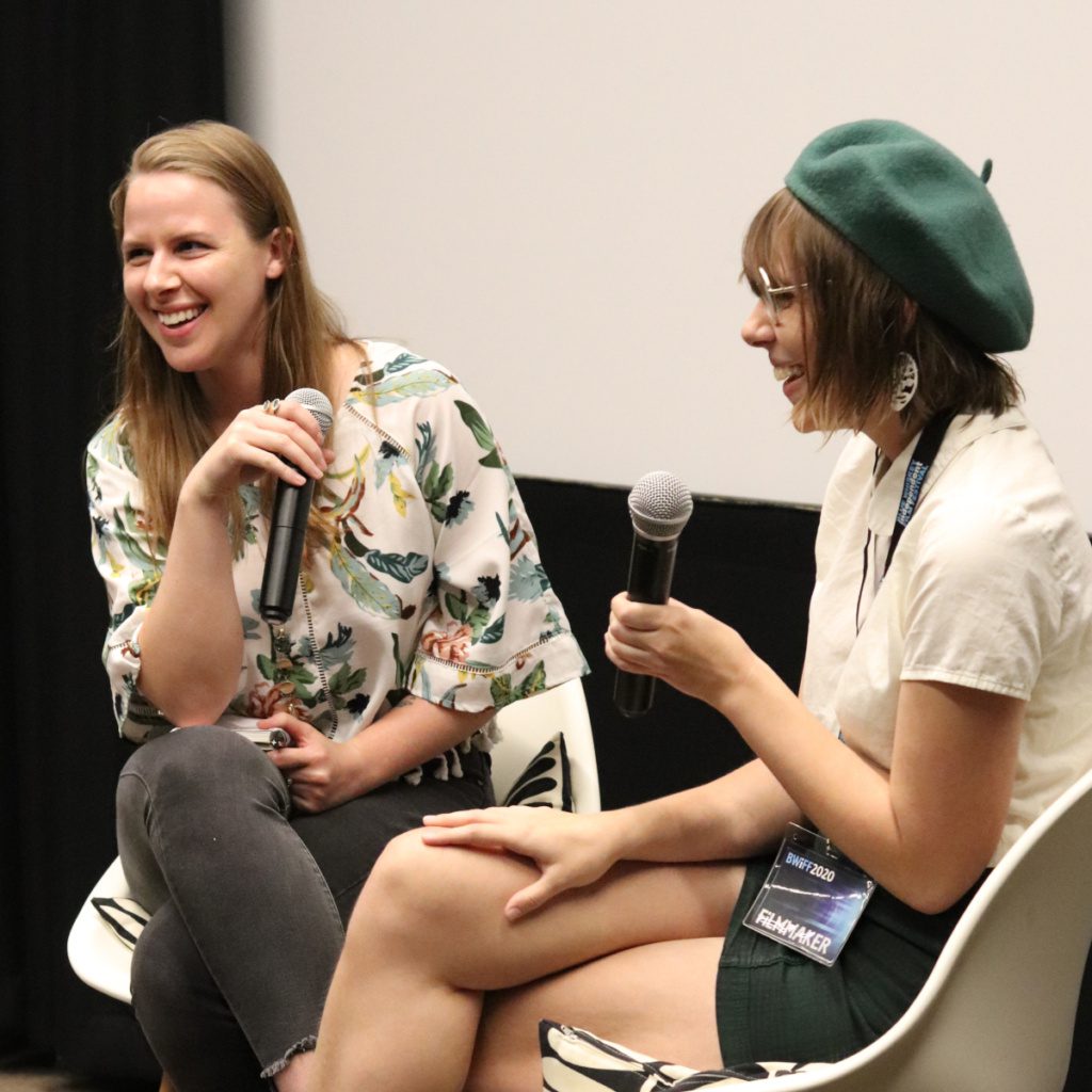 Director Olivia Jenson with Judge Emily Barber at BWiFF 2020