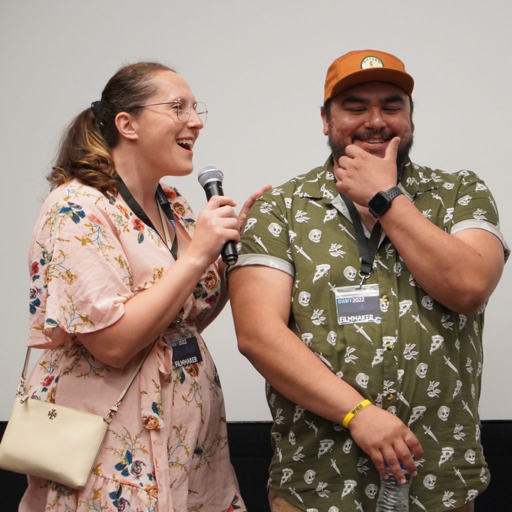Q&A with Producer Whitney Waller and Director Carlos Garcia, Jr. following a screening of their film, 'cheKmate,' on July 16.